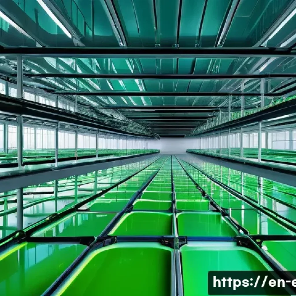 바이오디젤 개발 - **Prompt: The Algae Revolution: Cultivating Green Gold**
"A breathtaking, panoramic view of a ma...