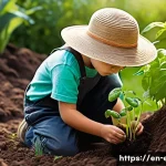 Home 12 환경 생태 시스템 - A hyper-realistic, vibrant illustration of a thriving, biodiverse backyard garden. The focus is on r...